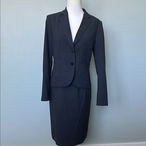 Classic Black Blazer and Skirt Set